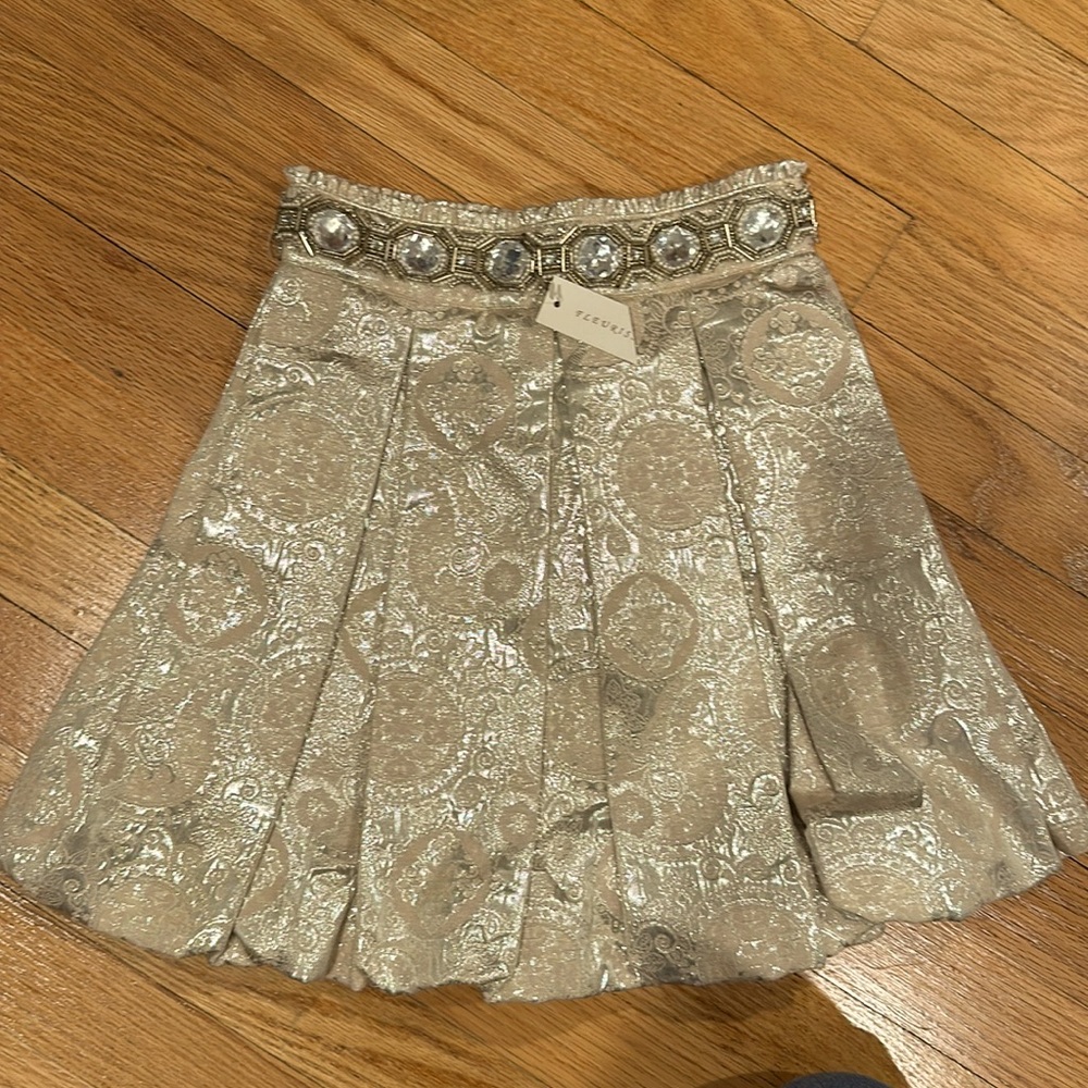 Fleurisse Designer Jeweled Skirt